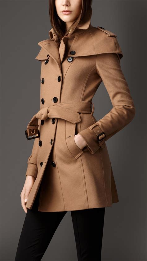 wool coat women burberry|burberry winter coats for women.